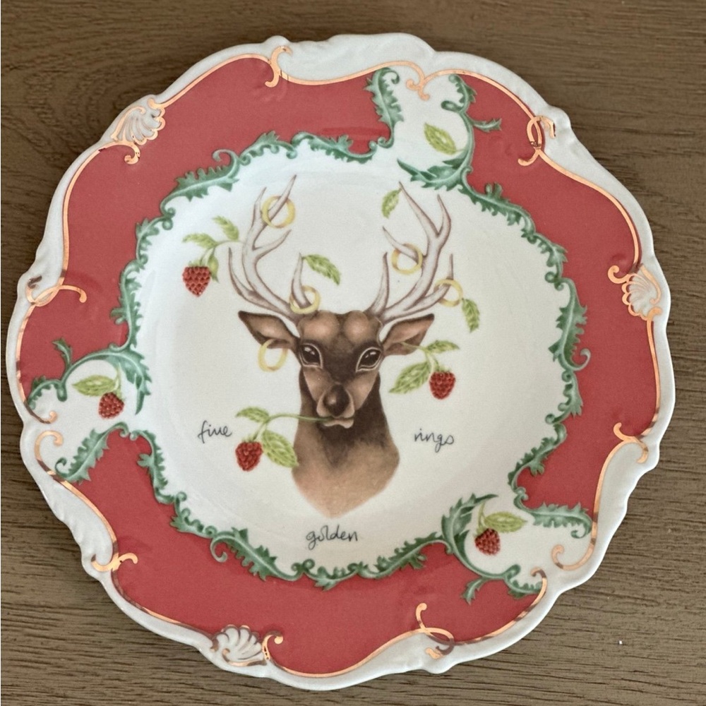 Anthropologie Christmas plate